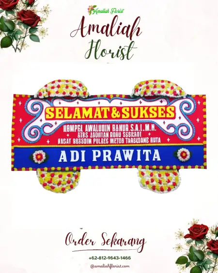 Papan Bunga Ucapan Selamat Antiga